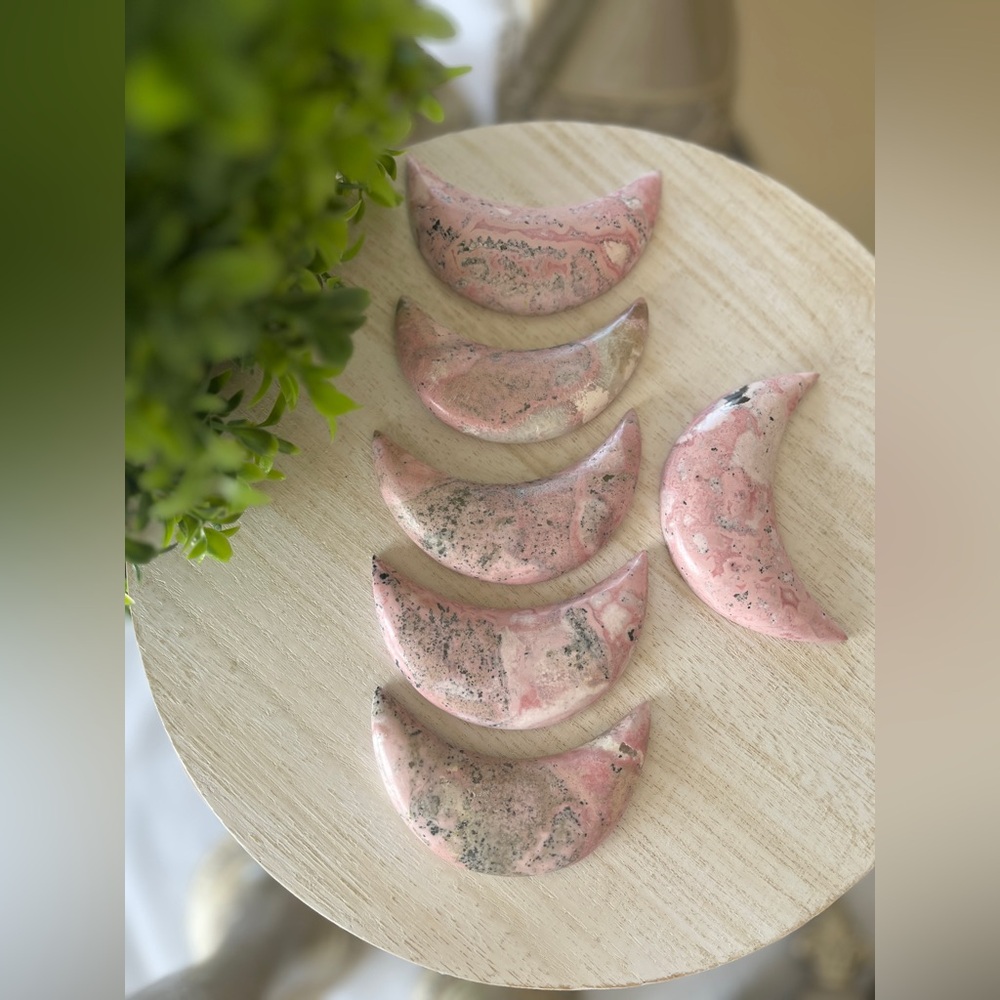 Rhodonite Crescent Moon